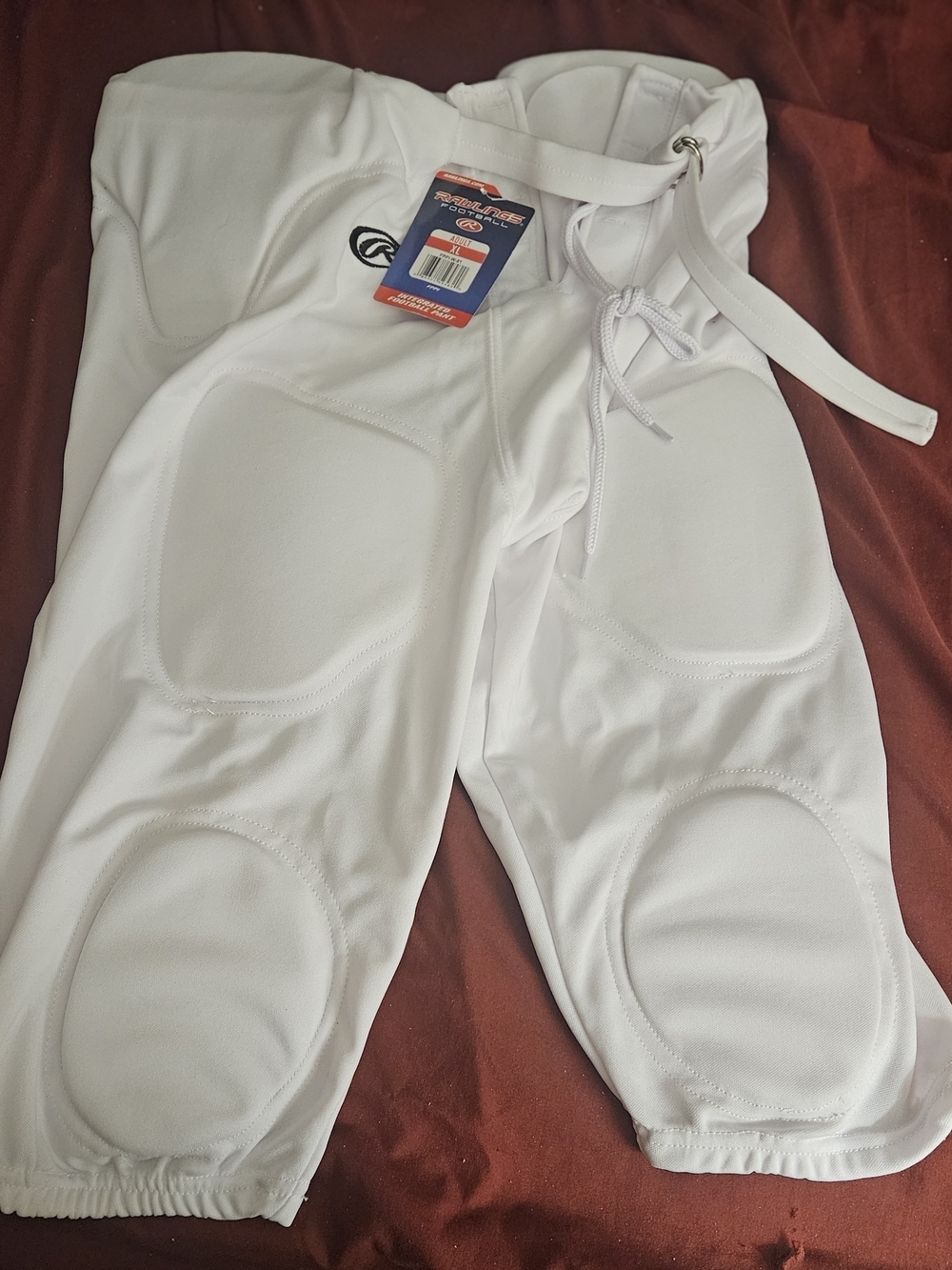 Rawlings White Football Pants with Branded Tag